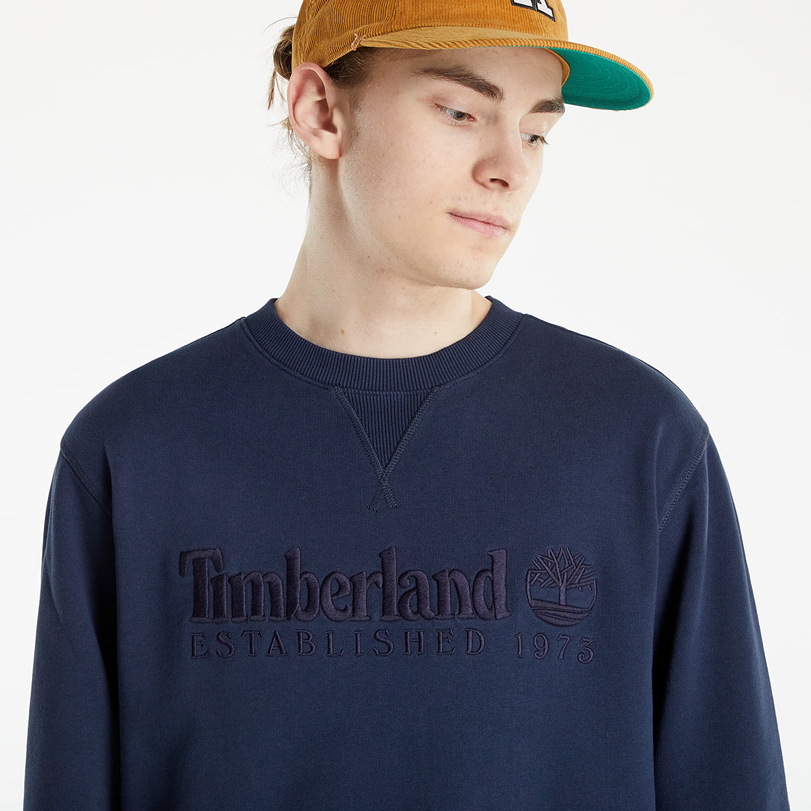 Hanorace Timberland Est. 1973 Crew Sweatshirt Dark Sapphire