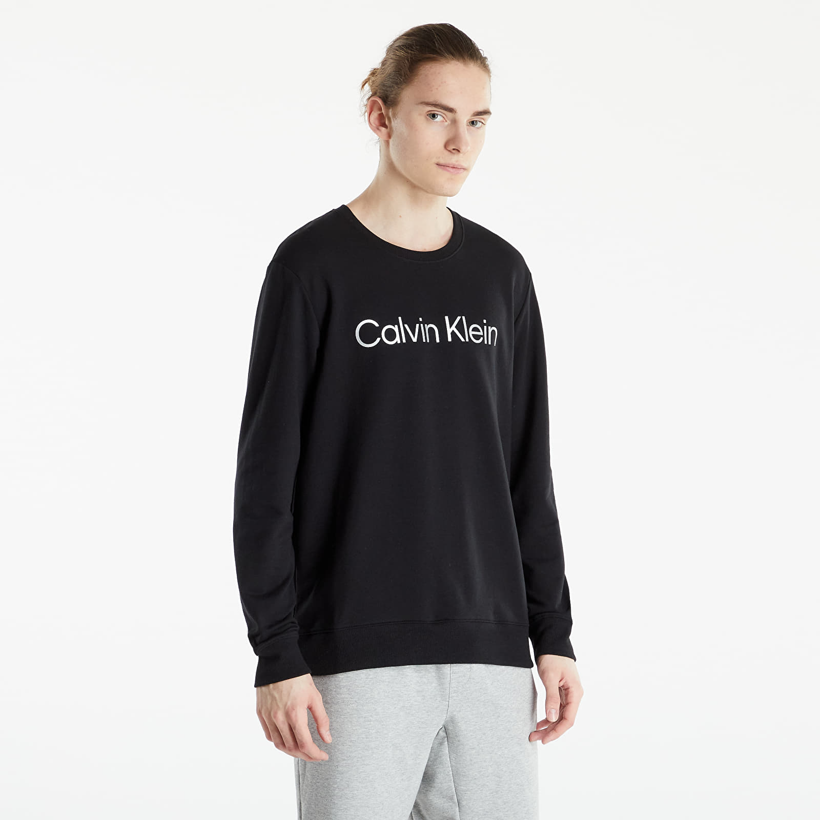 T-shirts Calvin Klein Ckr Steel Loungewear L/S Sweatshirt Black