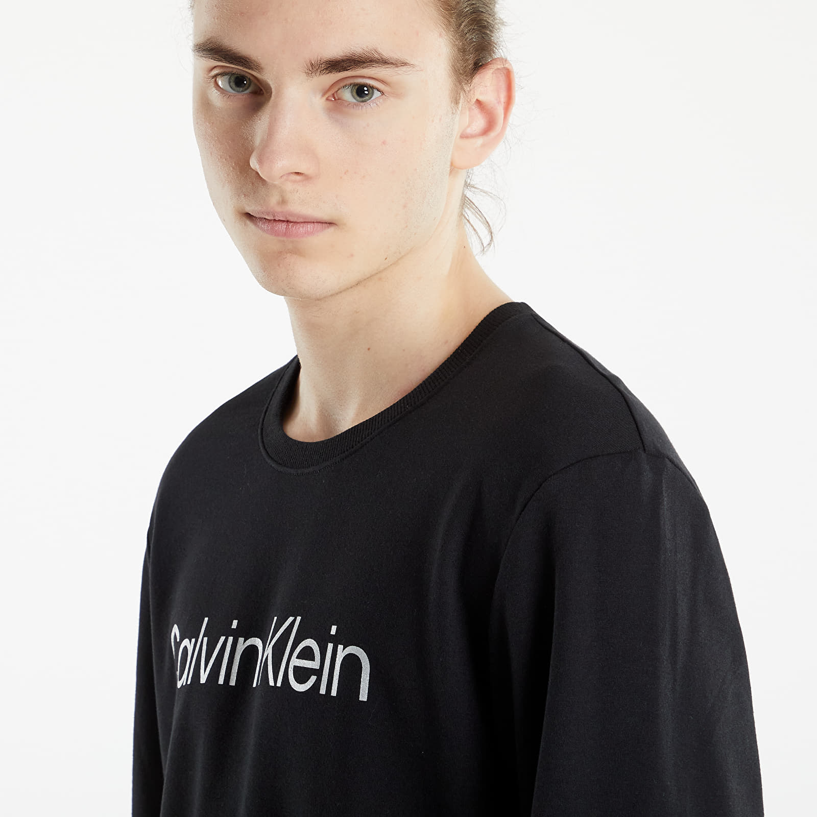 Tričká Calvin Klein Ckr Steel Loungewear L/S Sweatshirt Black