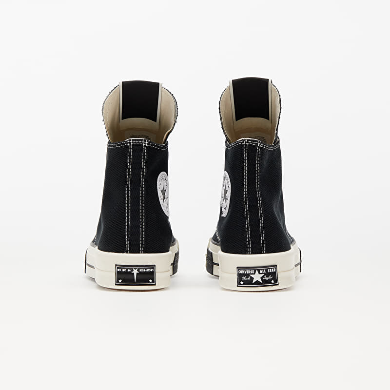 Converse x Rick Owens DRKSTAR Hi Black/ Egret/ Black | Footshop