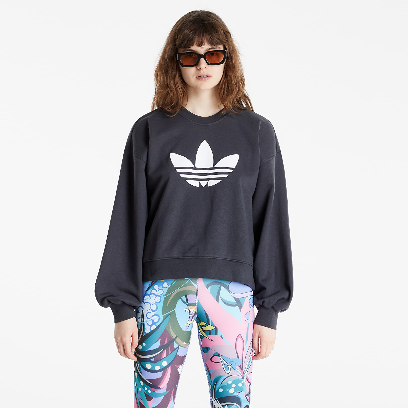 Adidas striped sweatshirt deals