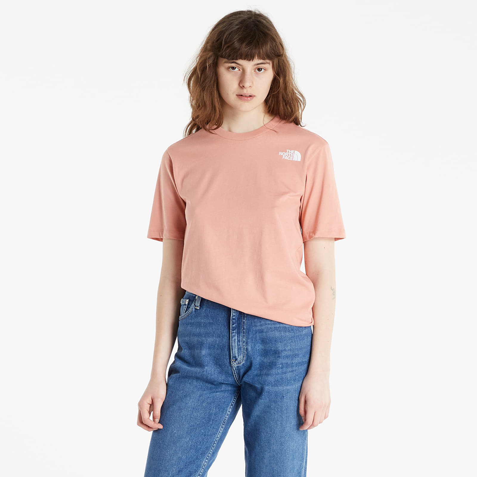 Majice T-shirt The North Face W Bf Redbox Tee Rose Dawn