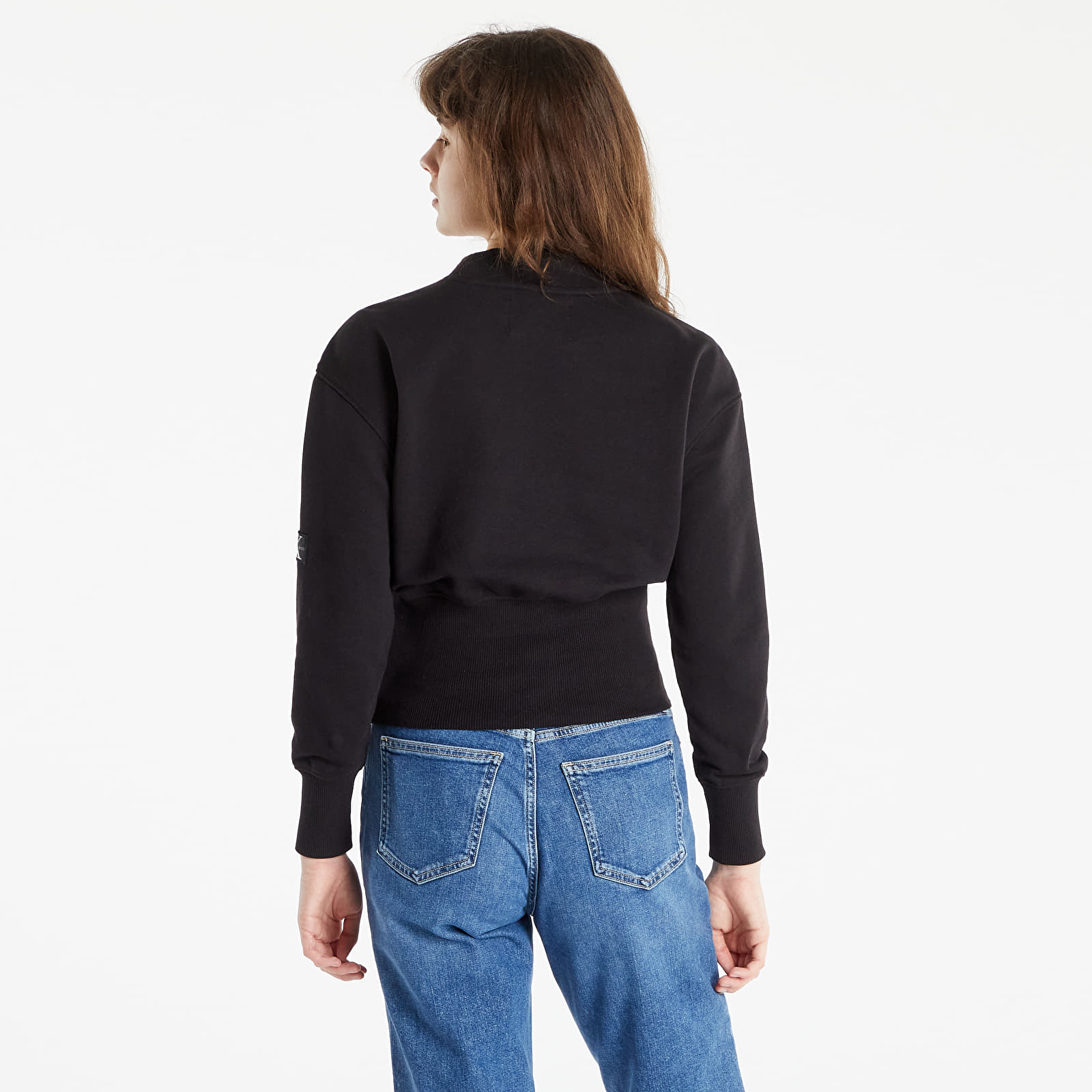 Felpe Calvin Klein Jeans Faded Logo Crewneck Ck Black