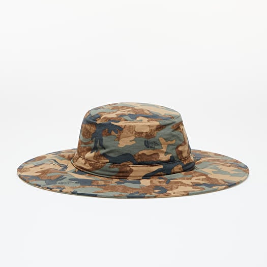 Bucket hats The North Face Twist And Pouch Brimmer Hat Kelp Tan Tnf Camo Print Footshop