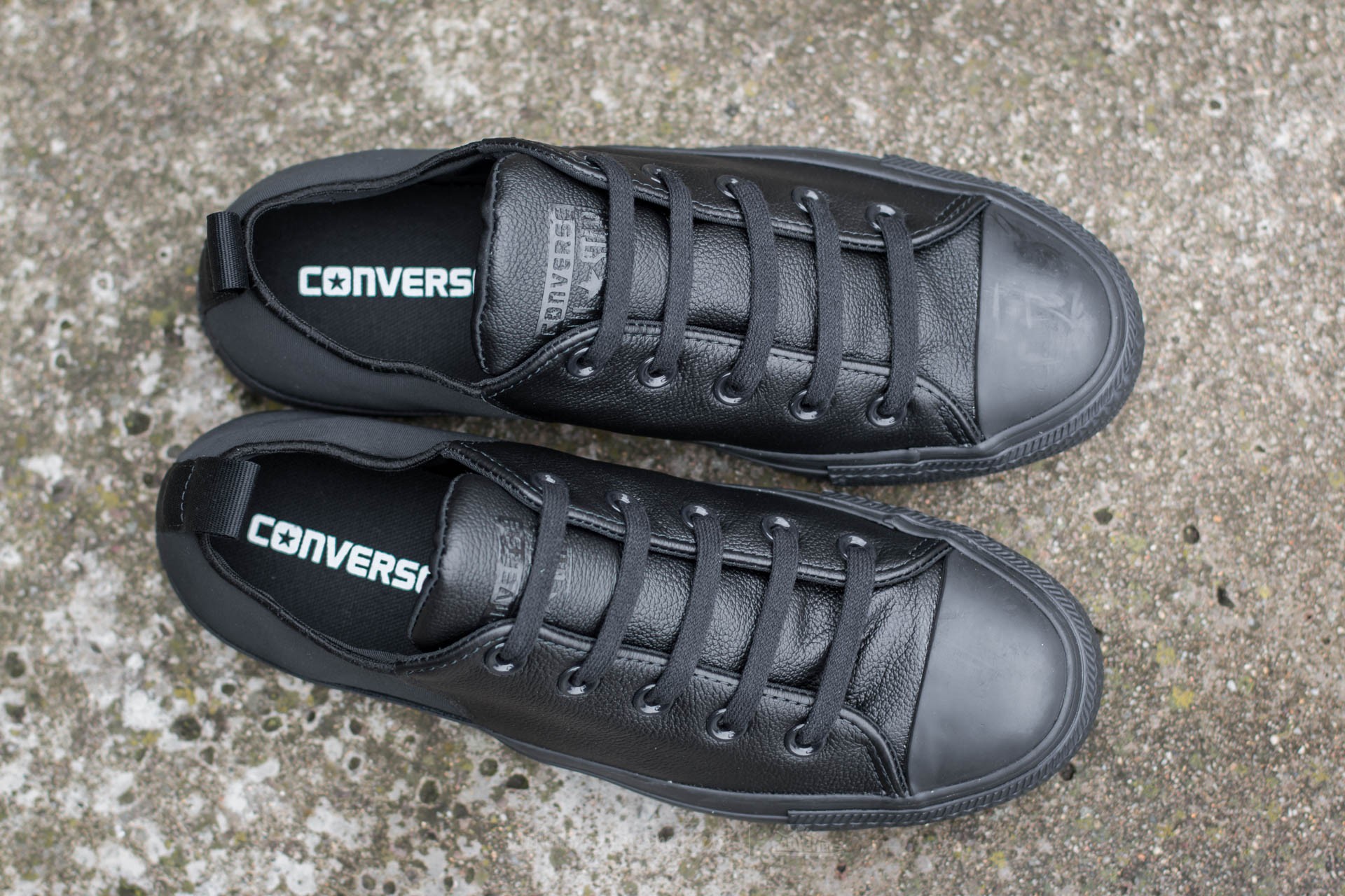 Women's shoes Converse Chuck Taylor All Star Abbey Monochrome Leather Black/ Black/ Black