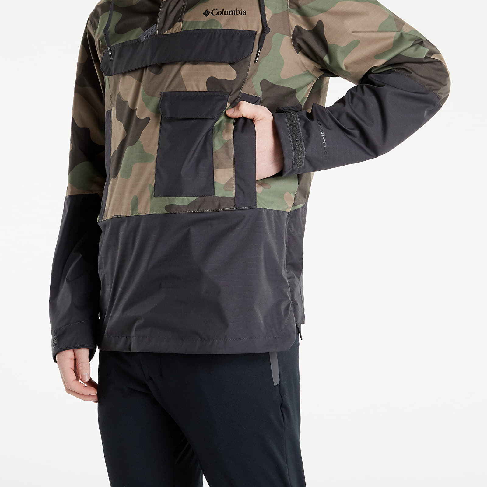 Jakas Columbia Buckhollow Anorak Jacket Camo/ Black