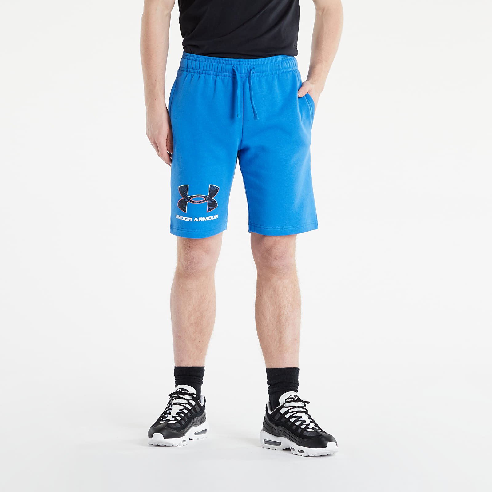 Kraťasy Under Armour Rival Flc Graphic Short Victory Blue/ White