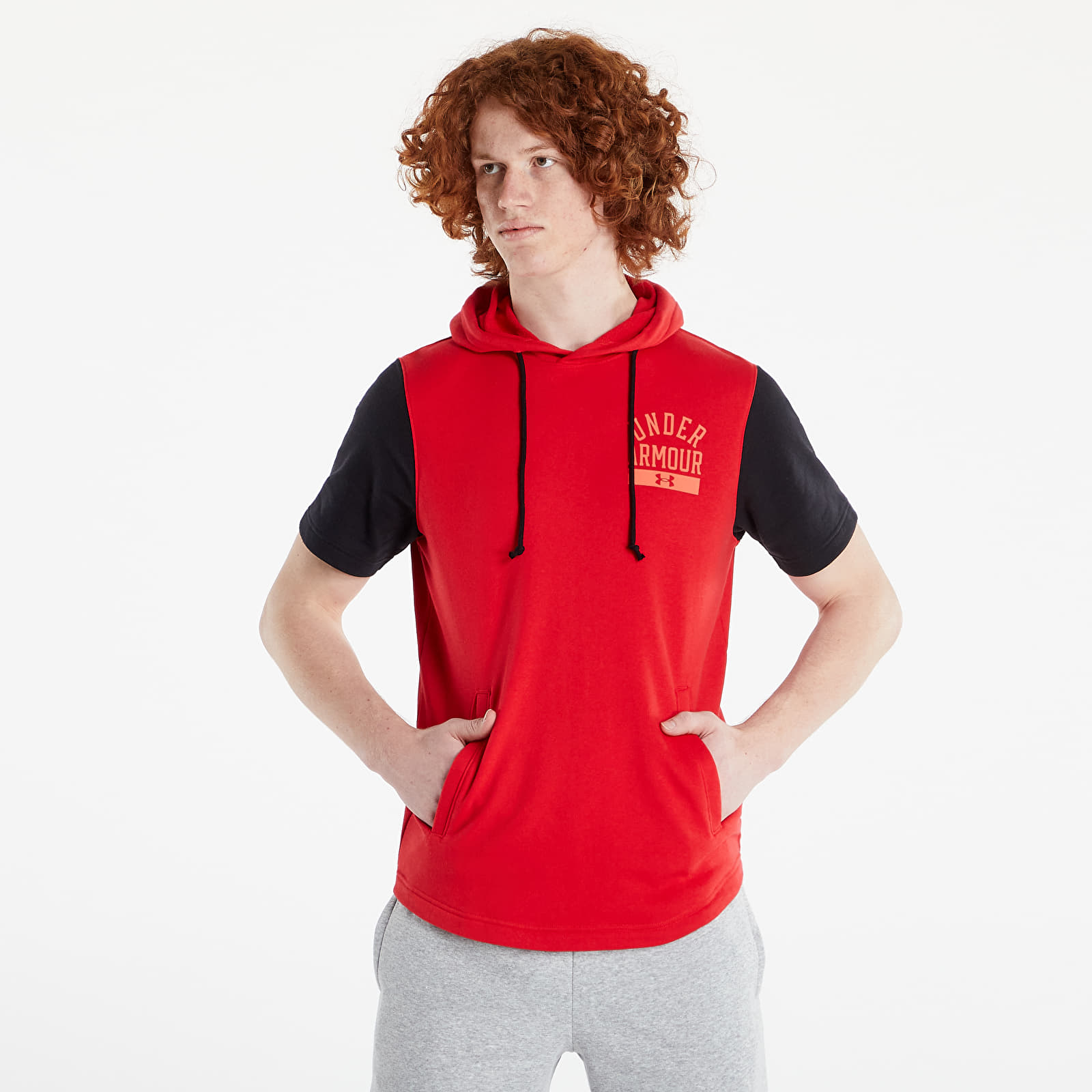 Sweatjacken und Sweatshirts Under Armour Rival Terry Cb SS Hoodie Red/ Beta