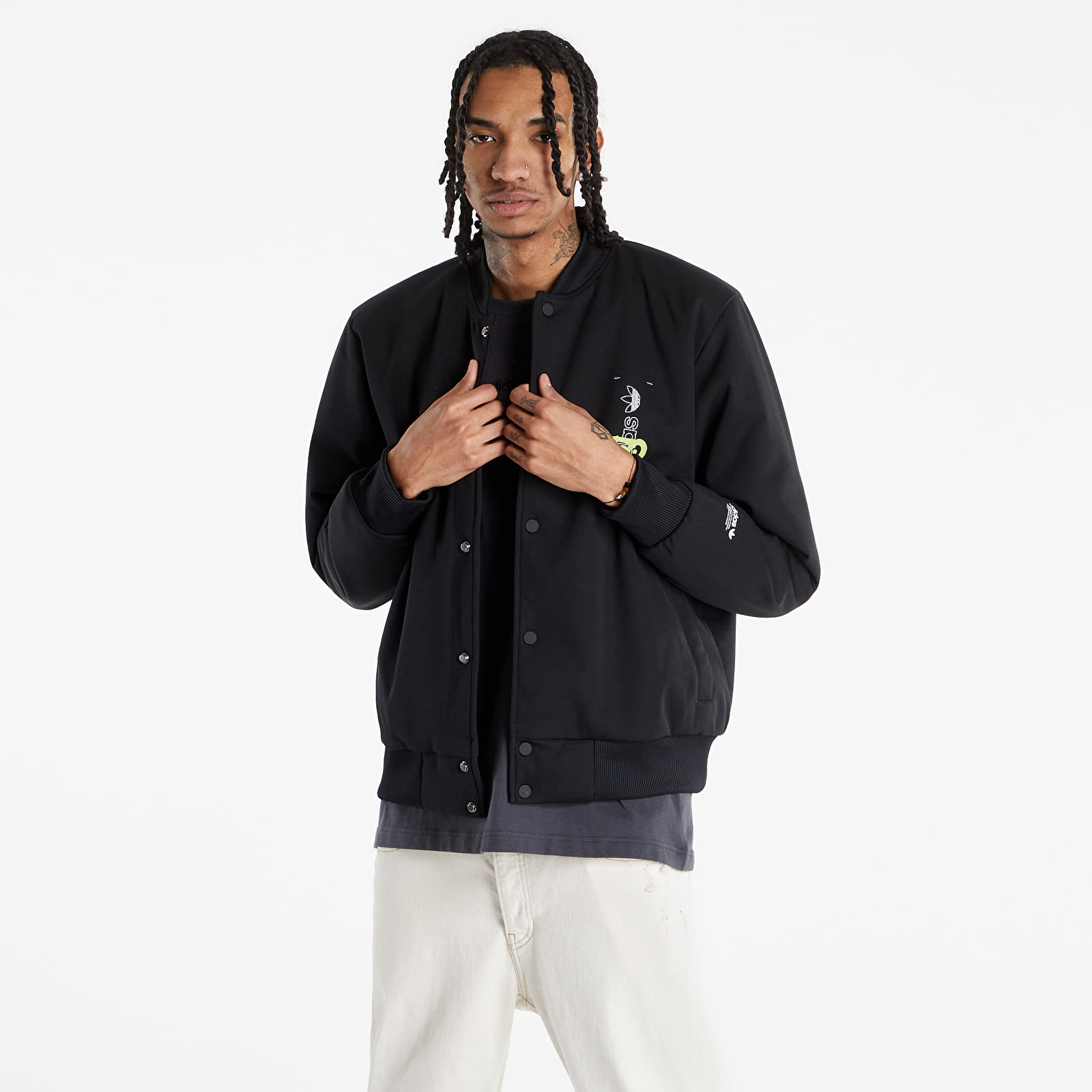 Jacken adidas Graphic Behind the Trefoil Jacket Black