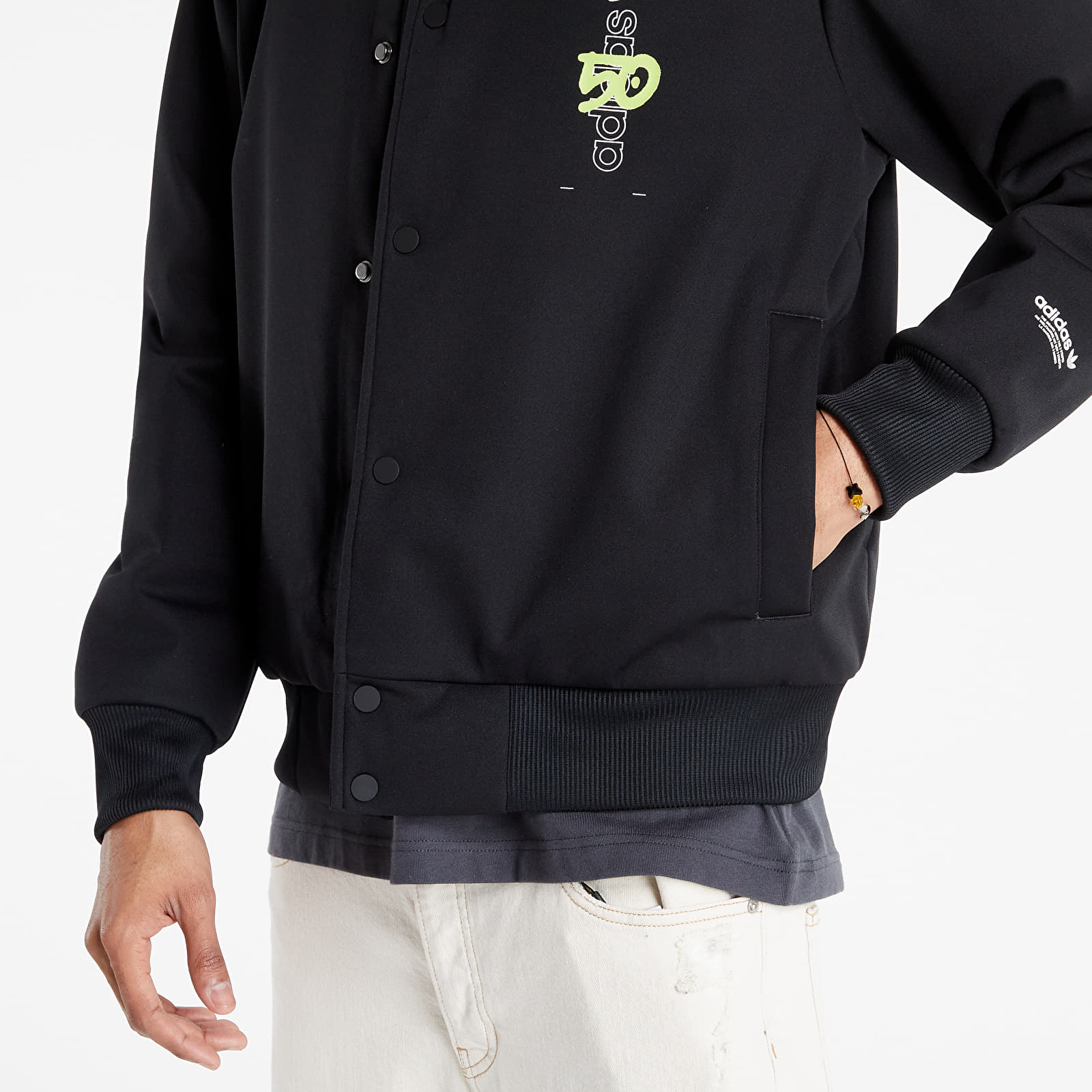 Jacken adidas Graphic Behind the Trefoil Jacket Black
