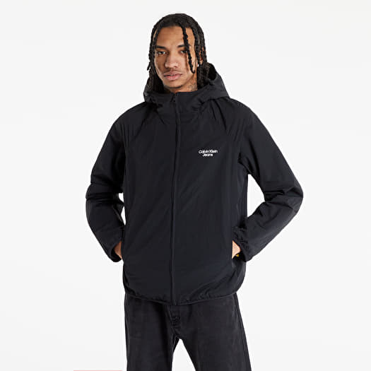 Jackets Calvin Klein Jeans Stacked Logo Windbreaker Ck Black Footshop