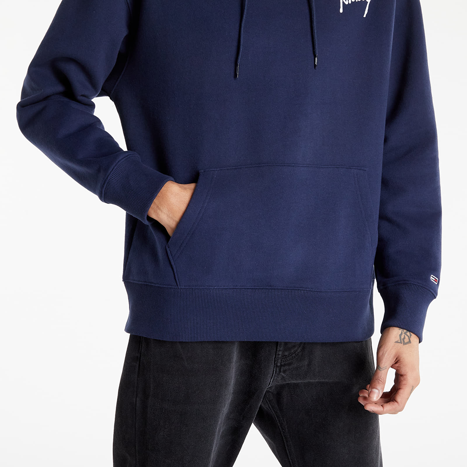 Mikiny Tommy Jeans Signature Hoodie Twilight Navy