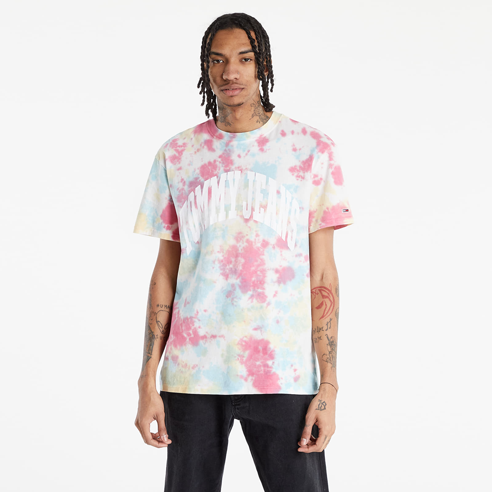 Trička Tommy Jeans Aop Tie Dye Tee Bold Tie Dye Aop