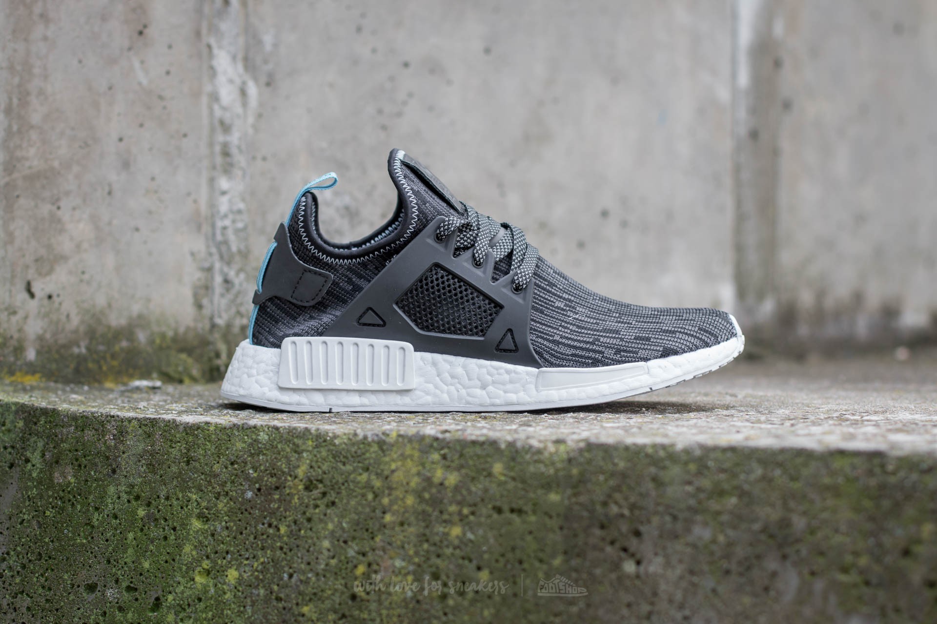 Men s shoes adidas NMD XR1 PK Utility Black Core Black Bright Blue Footshop