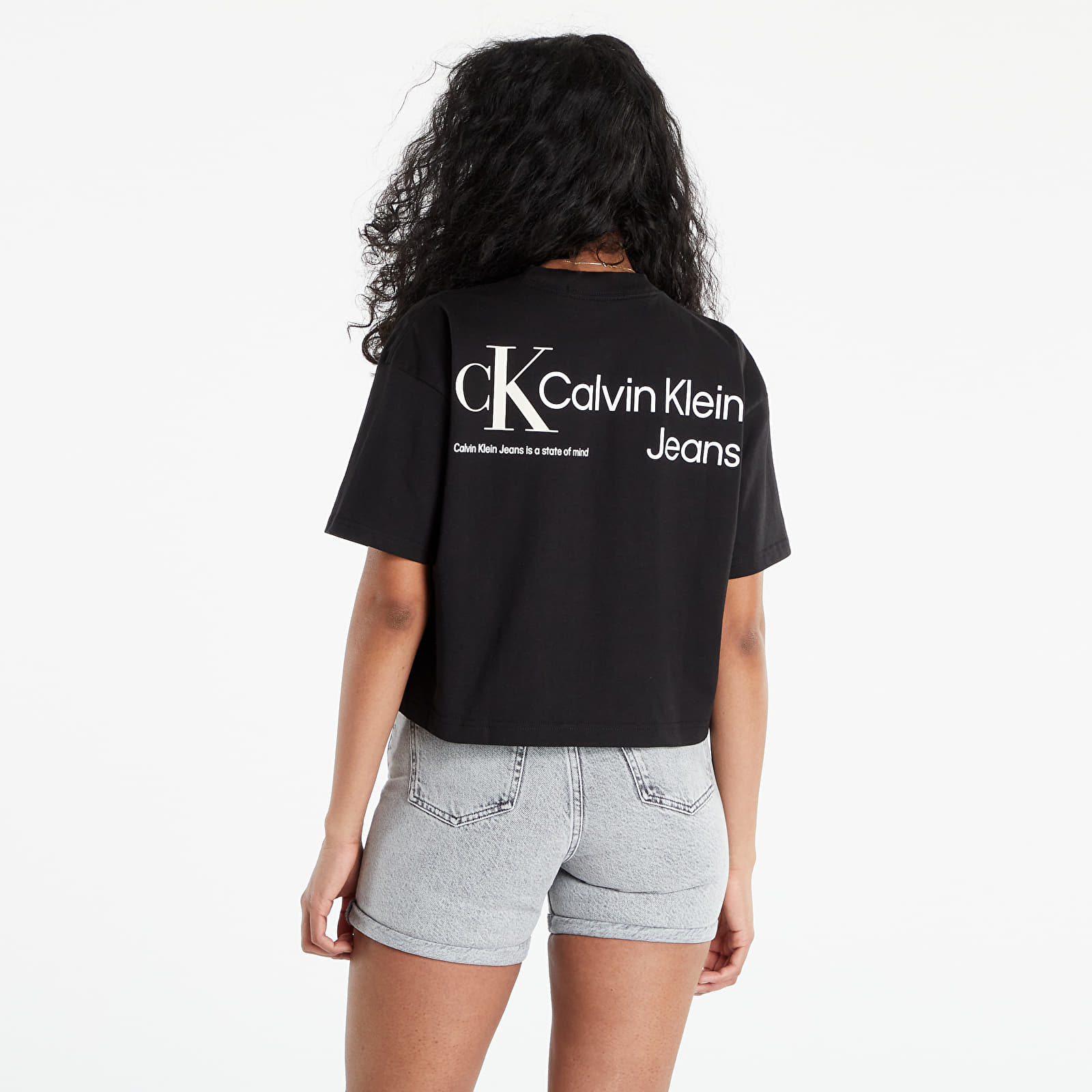 T-Shirts Calvin Klein Jeans Back Urban Logo Tee Ck Black