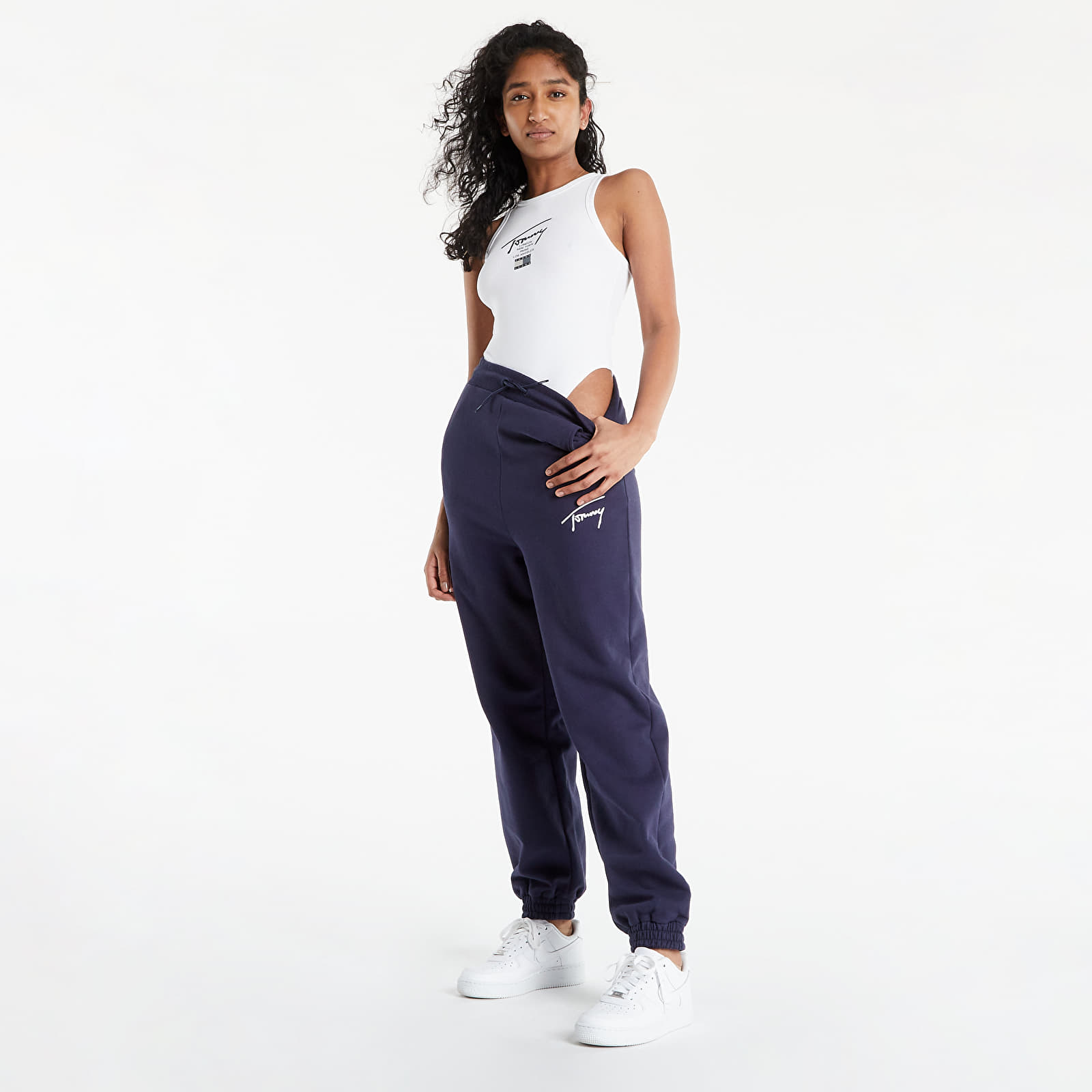 Bodysuit Tommy Jeans Modern Signature Body Tank White