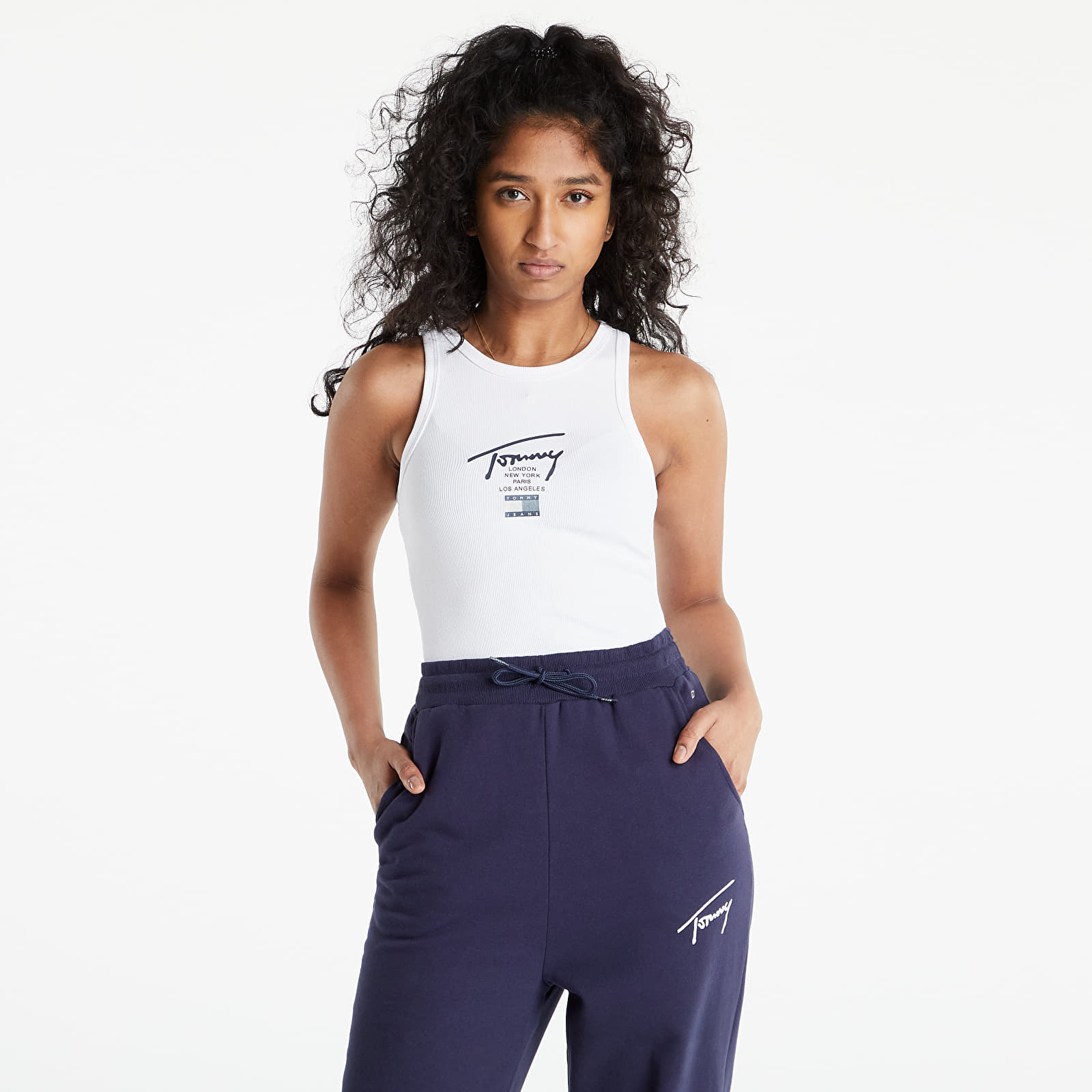 Bodysuit Tommy Jeans Modern Signature Body Tank White