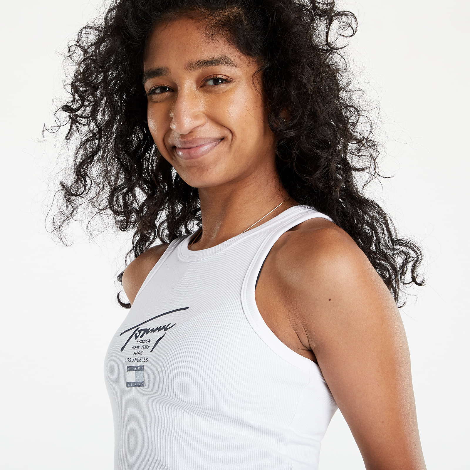 Bodysuit Tommy Jeans Modern Signature Body Tank White
