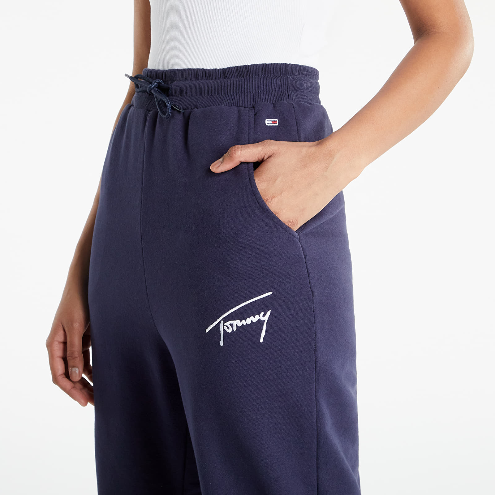Pants and jeans Tommy Jeans Tommy Signature Sweatpants Twilight Navy |  Footshop
