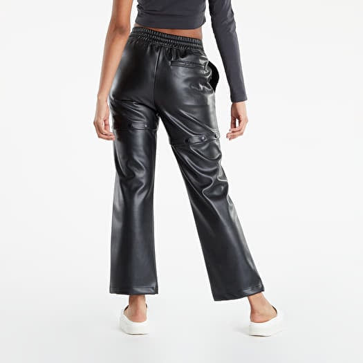 Pants and jeans adidas Faux Leather Track Pant Black Footshop