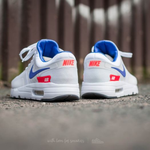 Men s shoes Nike Air Max Zero QS White Ultramarine Solar Red