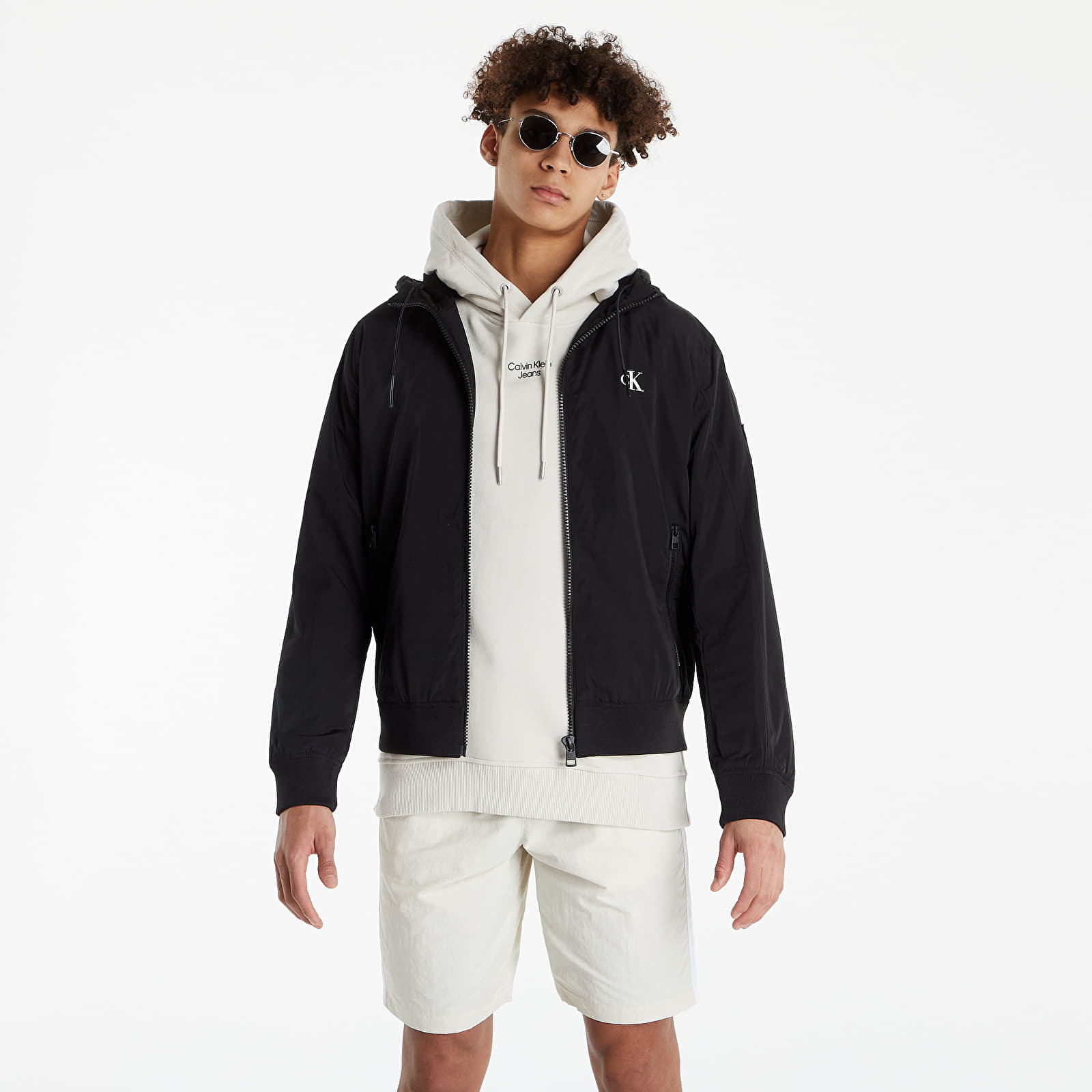 Bundy Calvin Klein Jeans Unpadded Hooded Harrington Ck Black