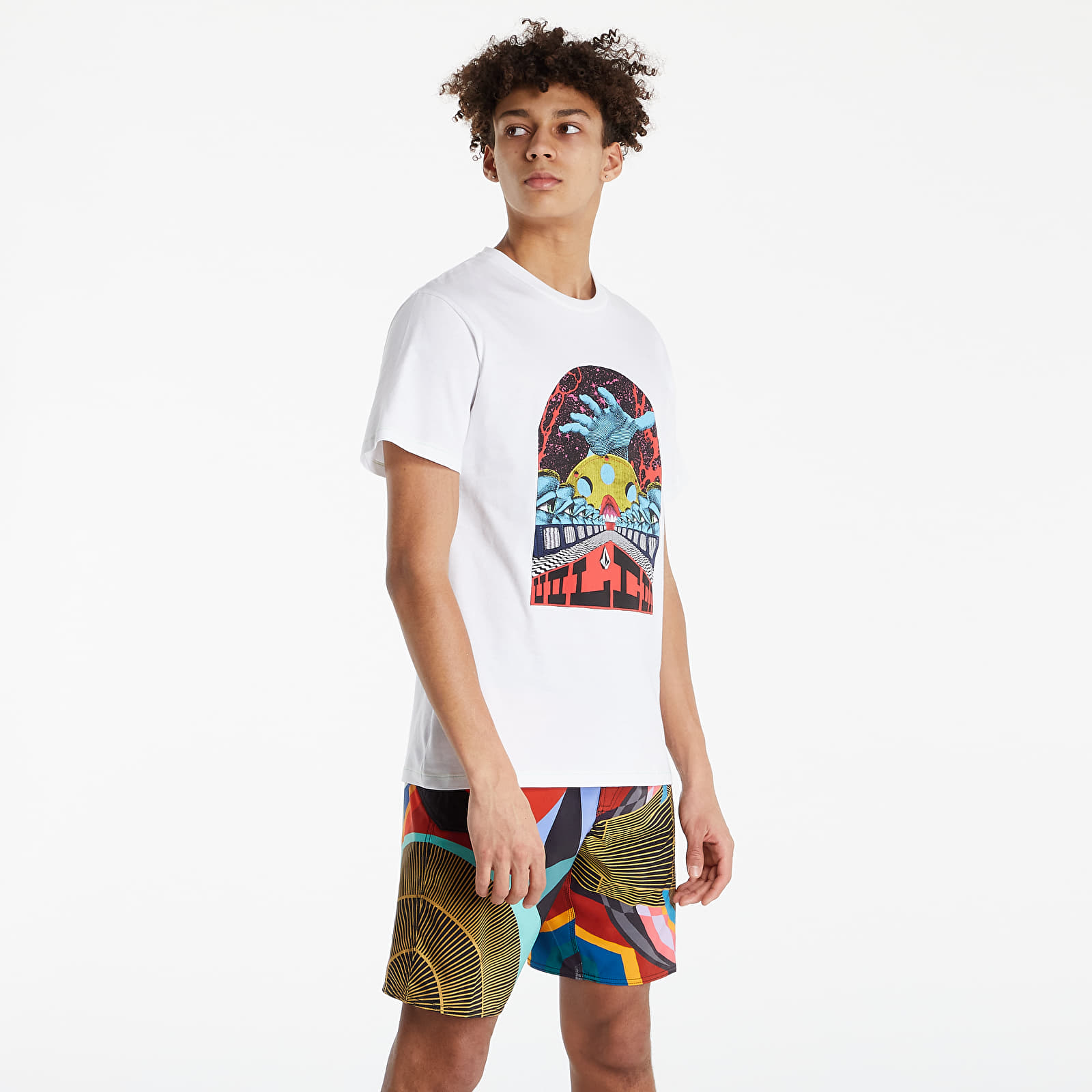 T shirts Volcom Elzo Durt Ss Tee White Footshop