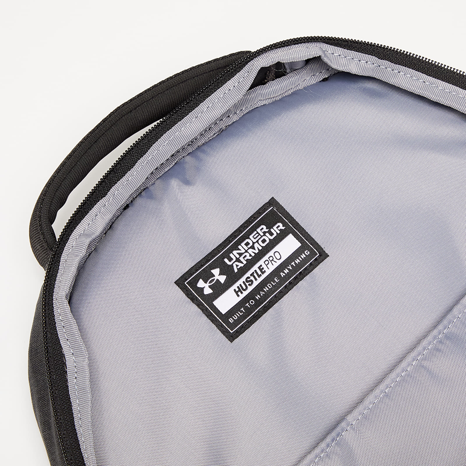 Zaini Under Armour Hustle Pro Backpack Black Medium Heather/ Black/ Metallic Gold