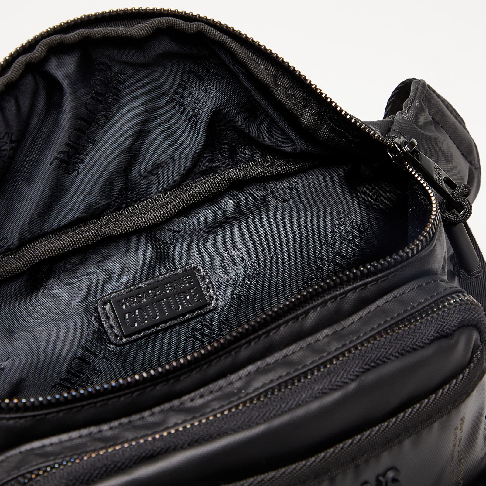 Sacs banane Versace Jeans Couture Range Warranty Label Waist Bag Black