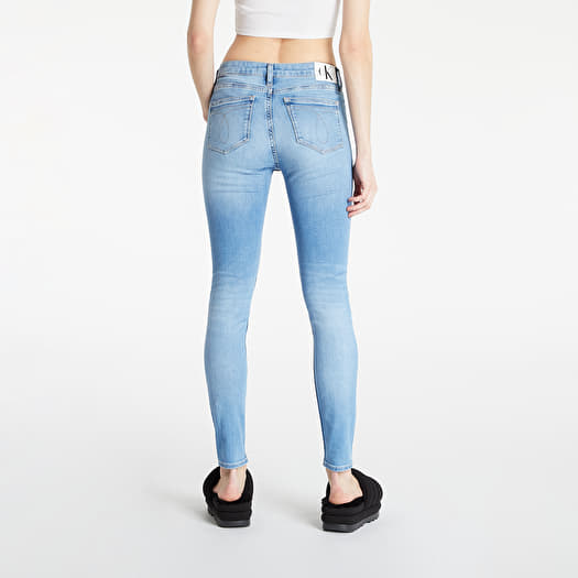 Jeans e pantaloni Calvin Klein Jeans Mid Rise Skinny Jeans Denim Medium |  Footshop