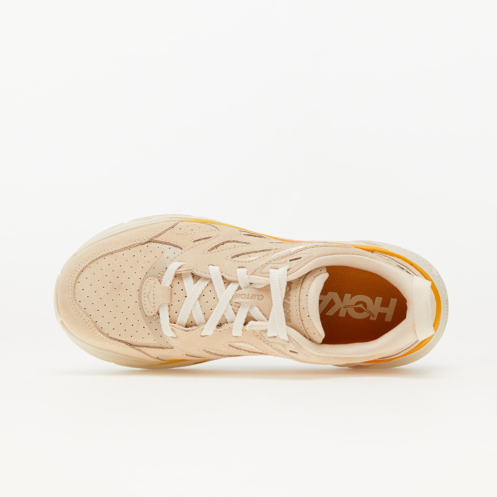 Scarpe uomo Hoka One One® W Clifton L Suede Short Bread/ Radiant Yellow