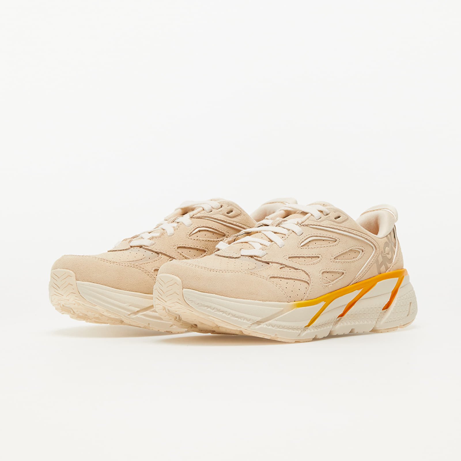 Scarpe uomo Hoka One One® W Clifton L Suede Short Bread/ Radiant Yellow