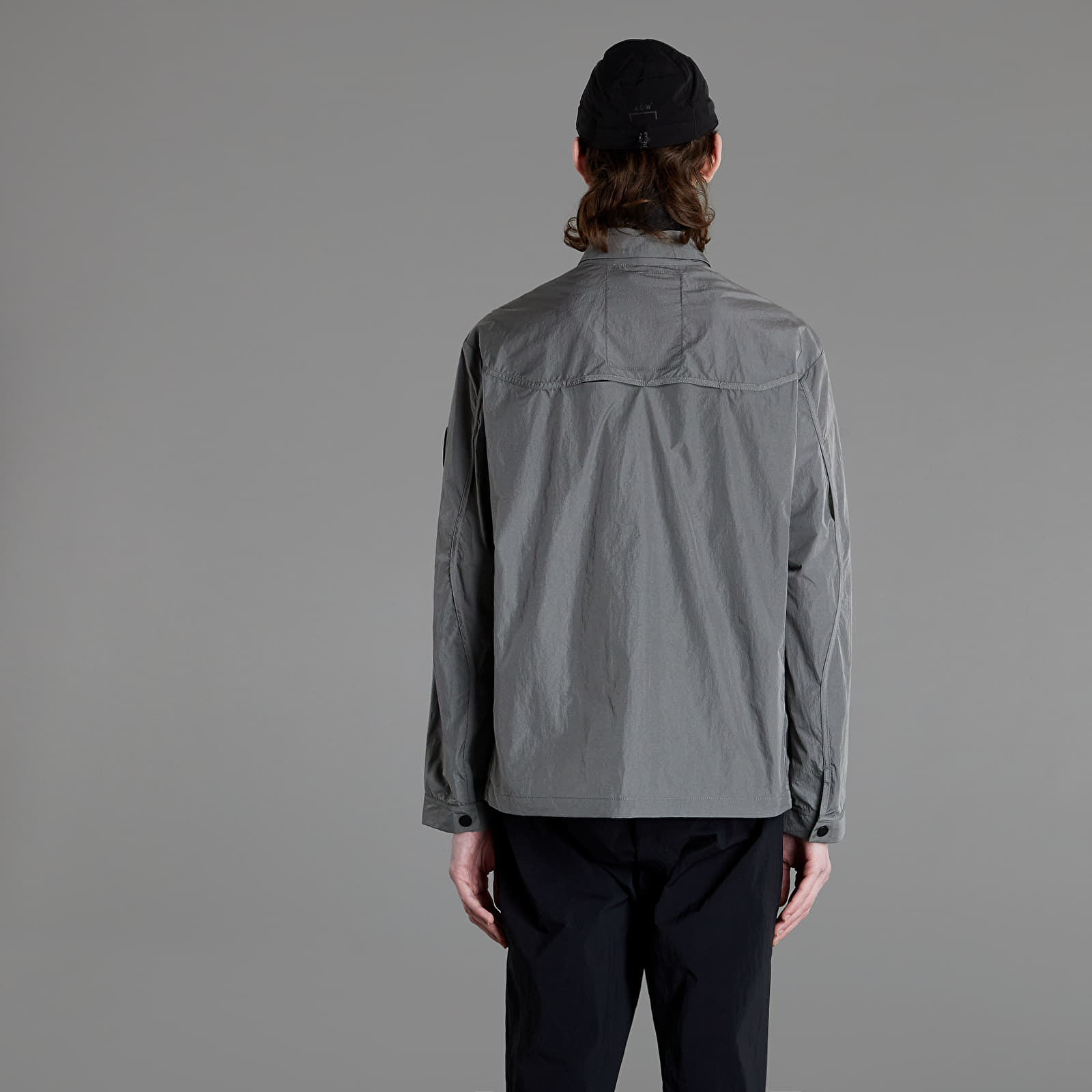 Geci A-COLD-WALL* Branding Nylon Overshirt Mid Grey