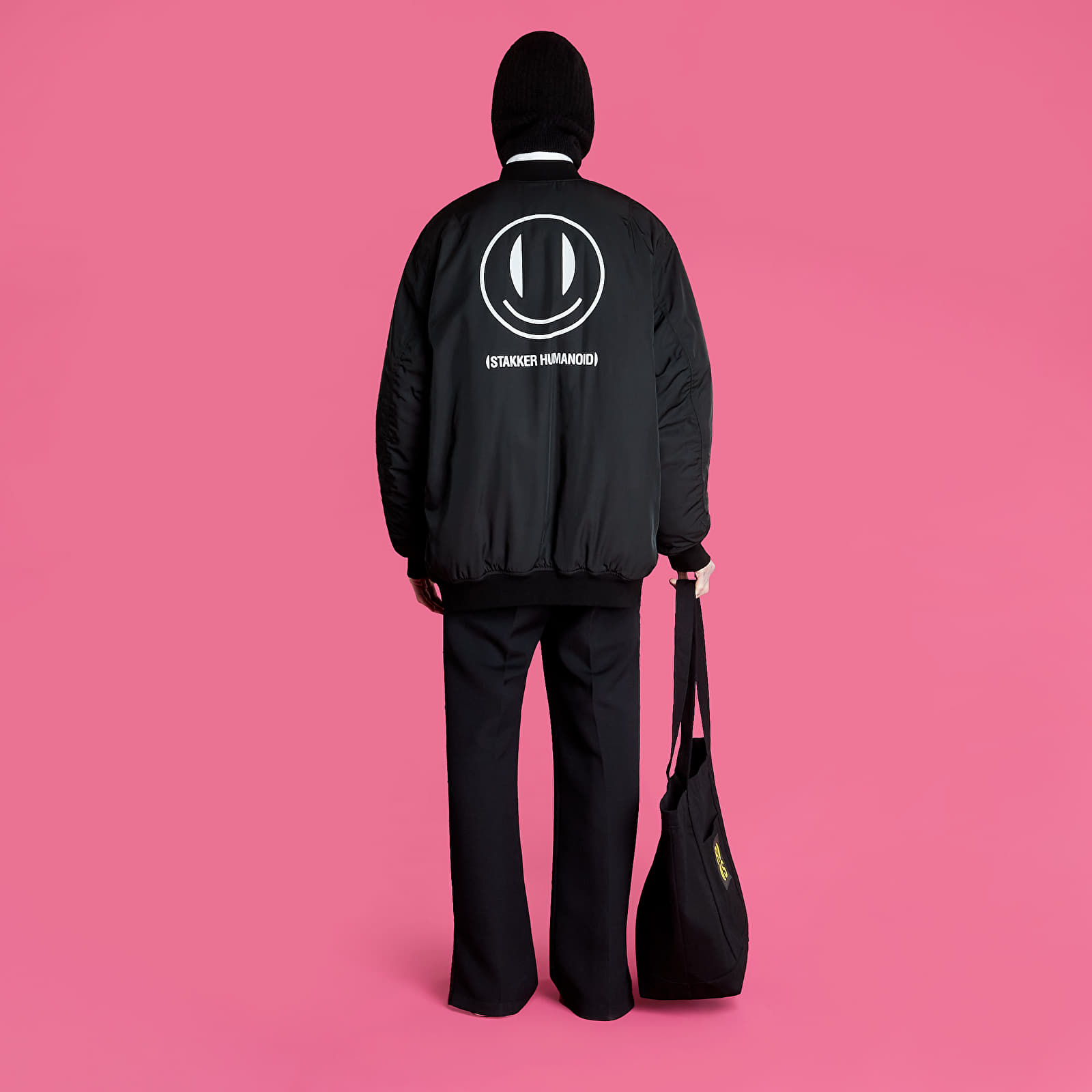 Bundy RAF SIMONS Bomber Jacket With Print And Badge Black