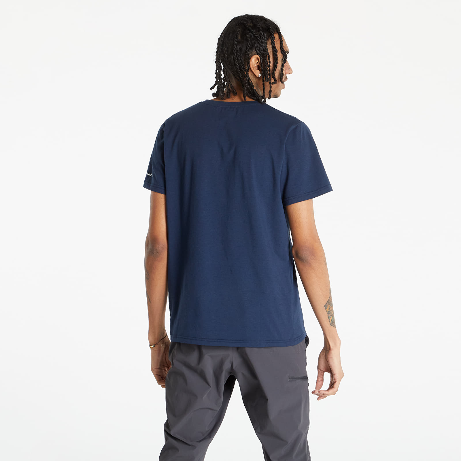 Marškinėliai Columbia Men's Sun Trek™ Short Sleeve Graphic Tee Collegiate Navy
