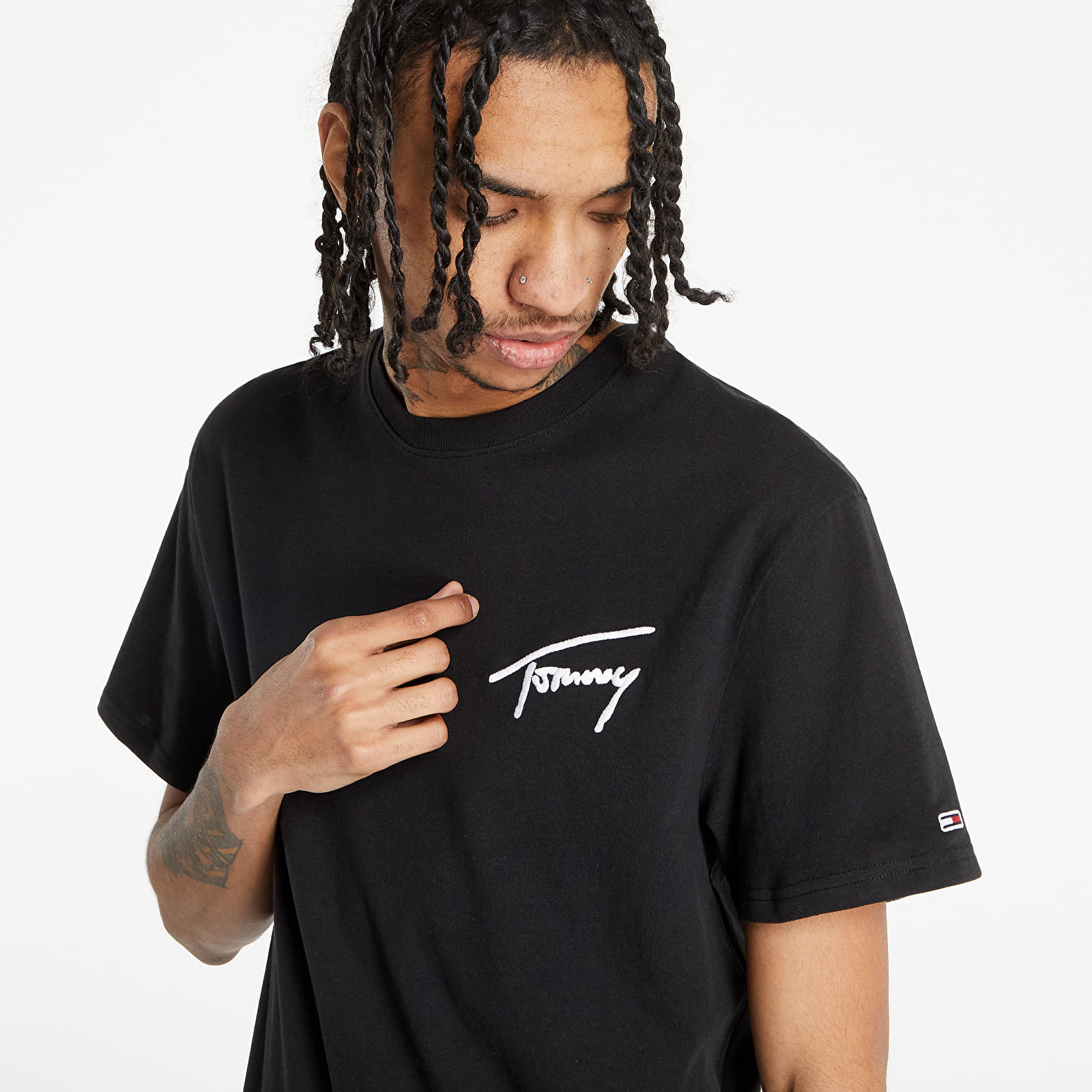 T shirts Tommy Jeans Tommy Signature Tee Black Footshop