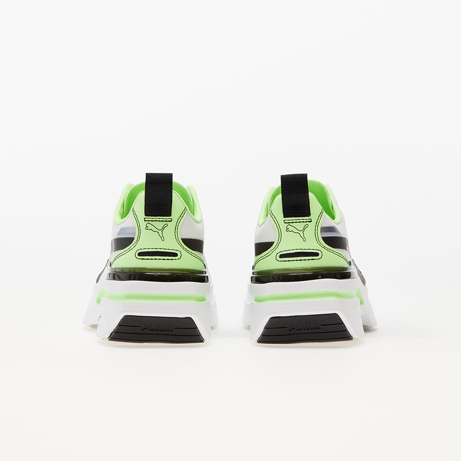 Skor för kvinnor Puma Kosmo Rider Wns Puma White-Fizzy Lime