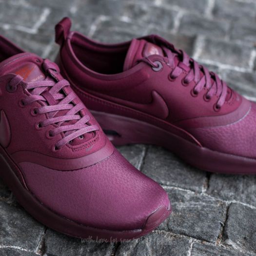 nike thea burgundy