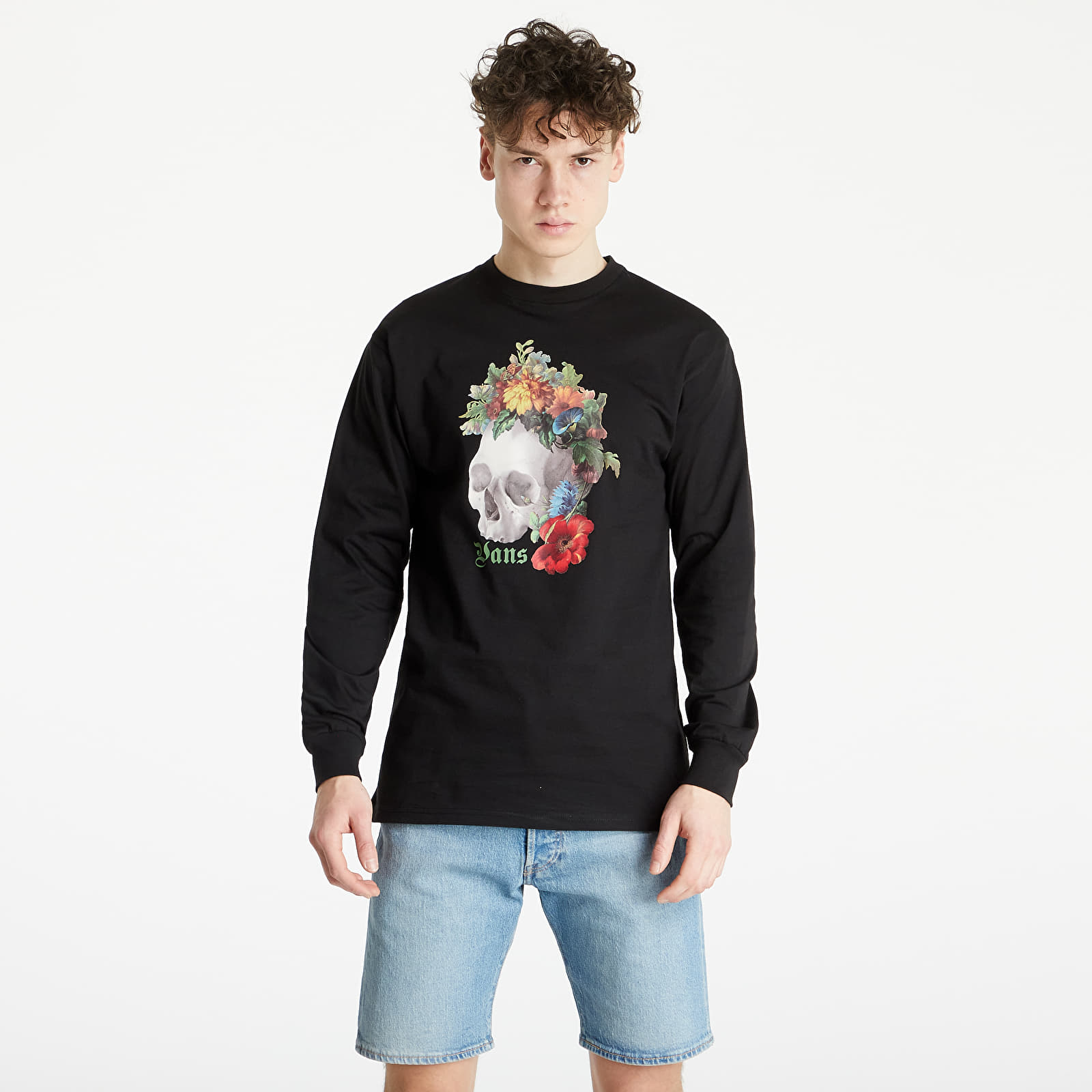 T-shirts Vans Death Blooms Long Sleeve Tee Black