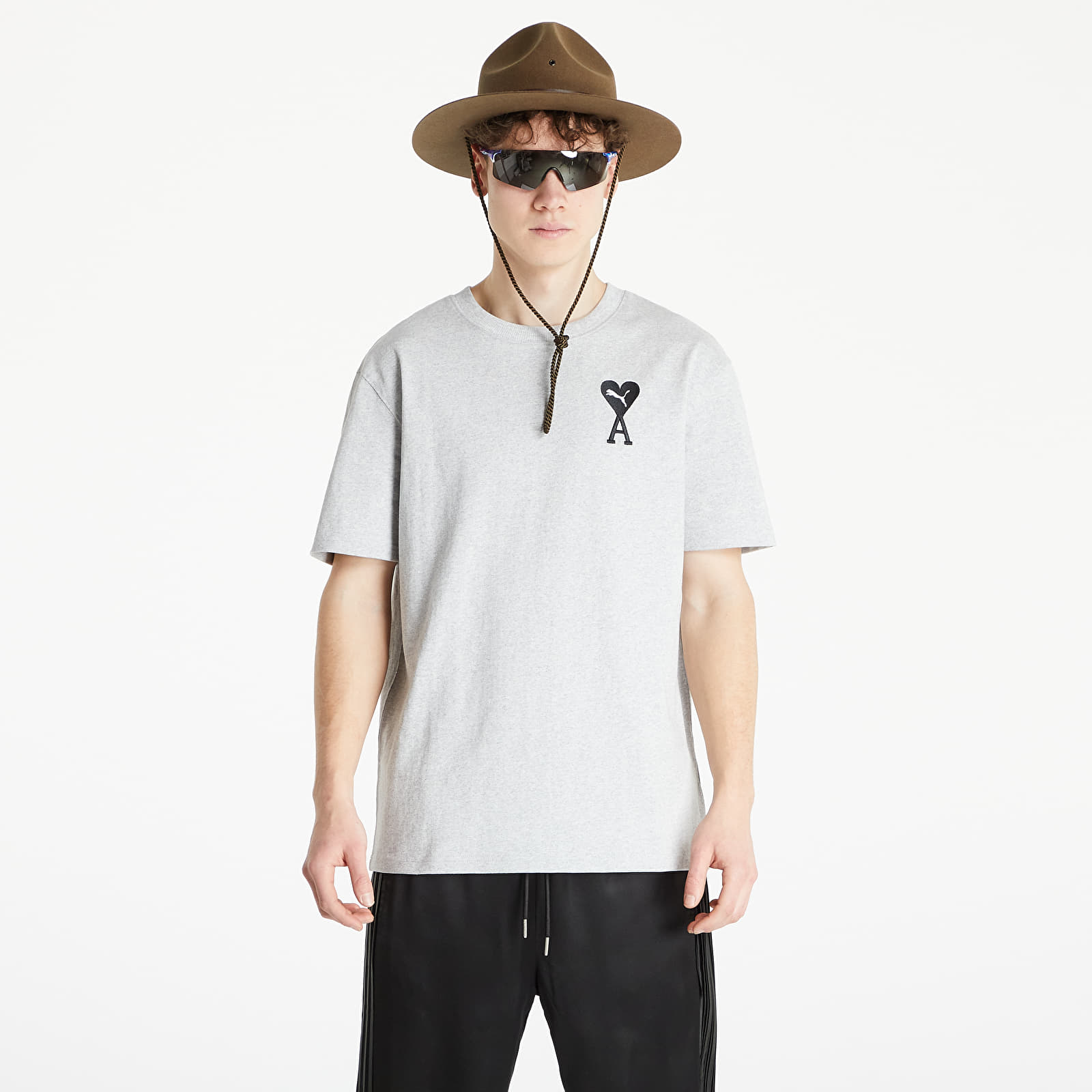 T-paidat Puma x AMI Graphic Tee Light Gray Heather