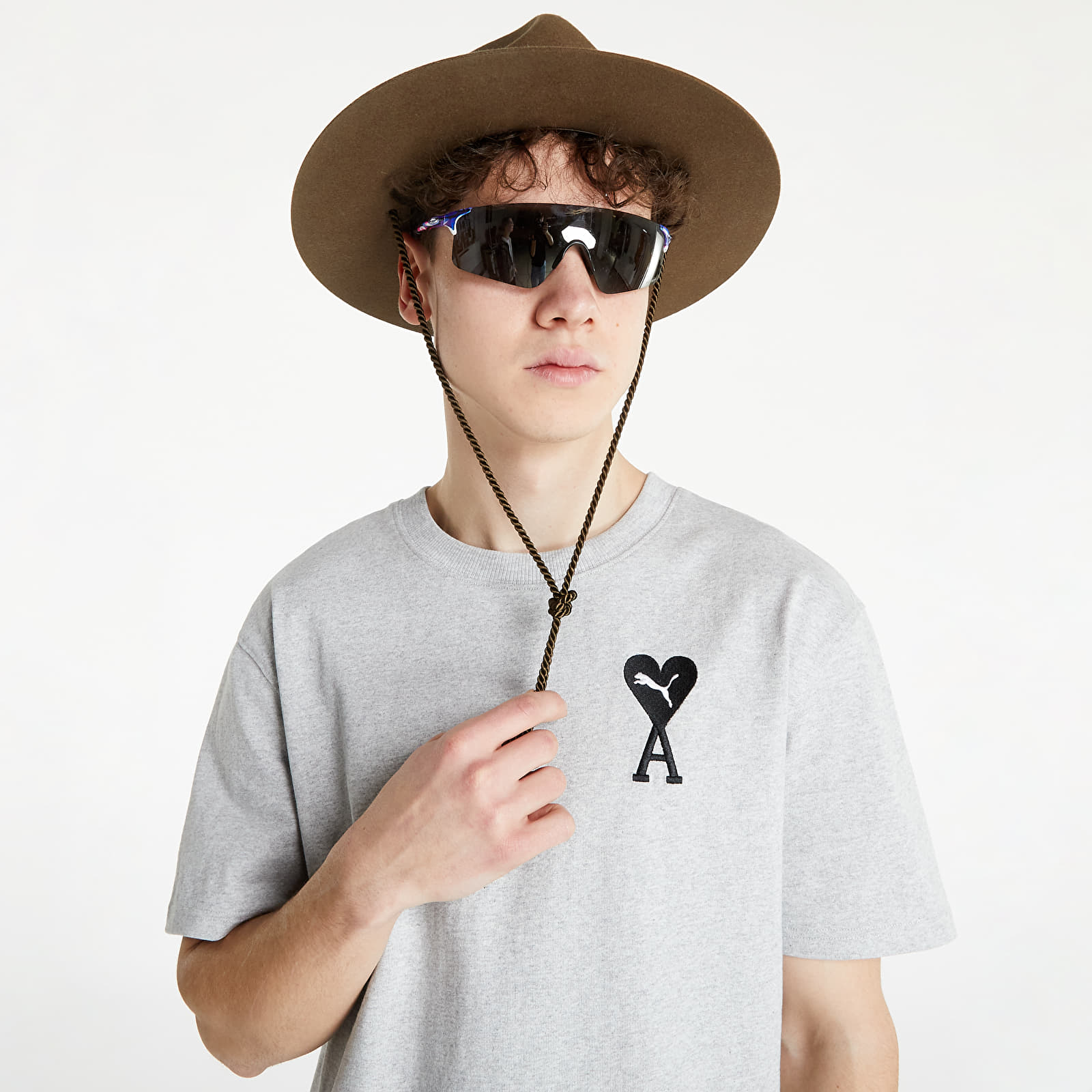 T-paidat Puma x AMI Graphic Tee Light Gray Heather