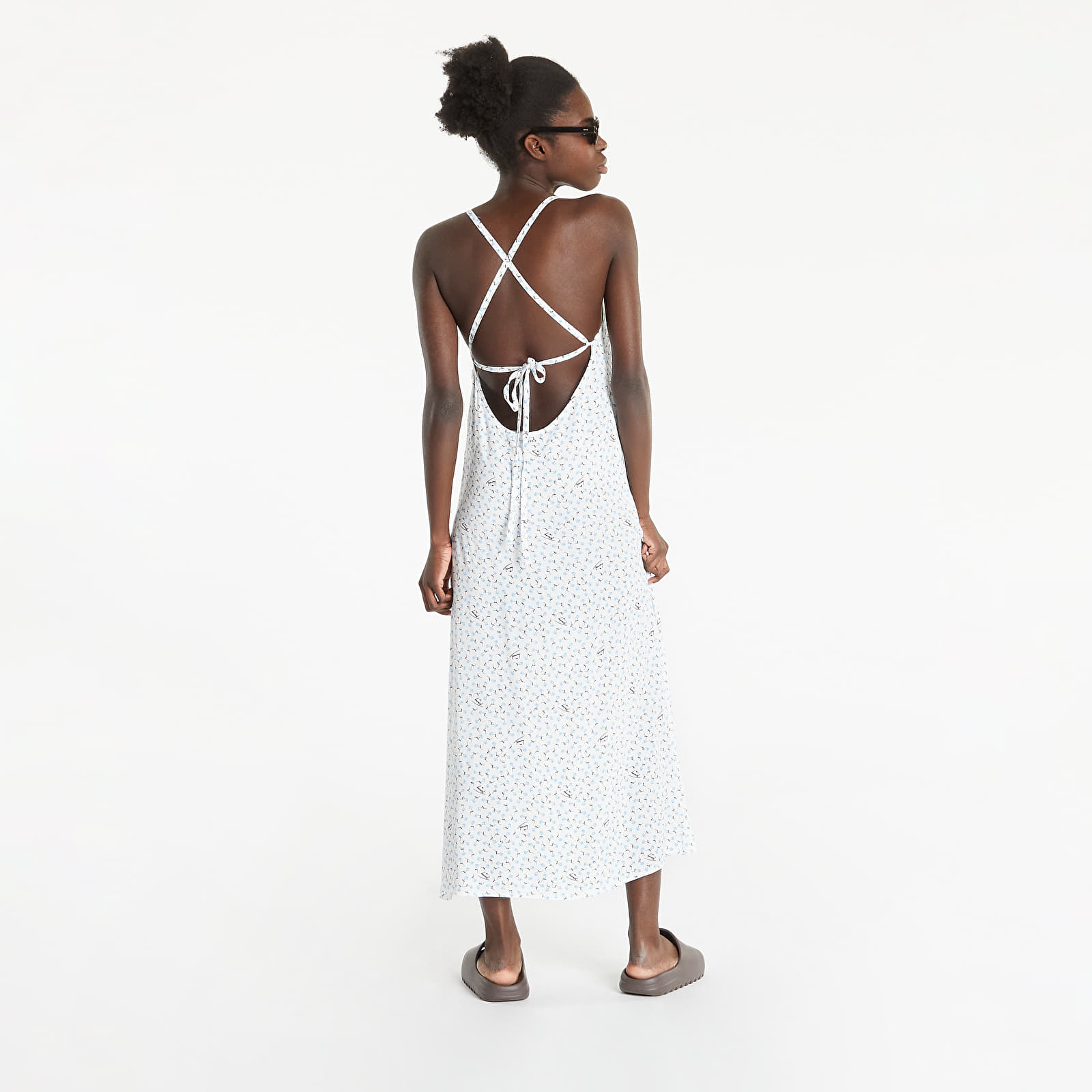 Side slit midi dress top