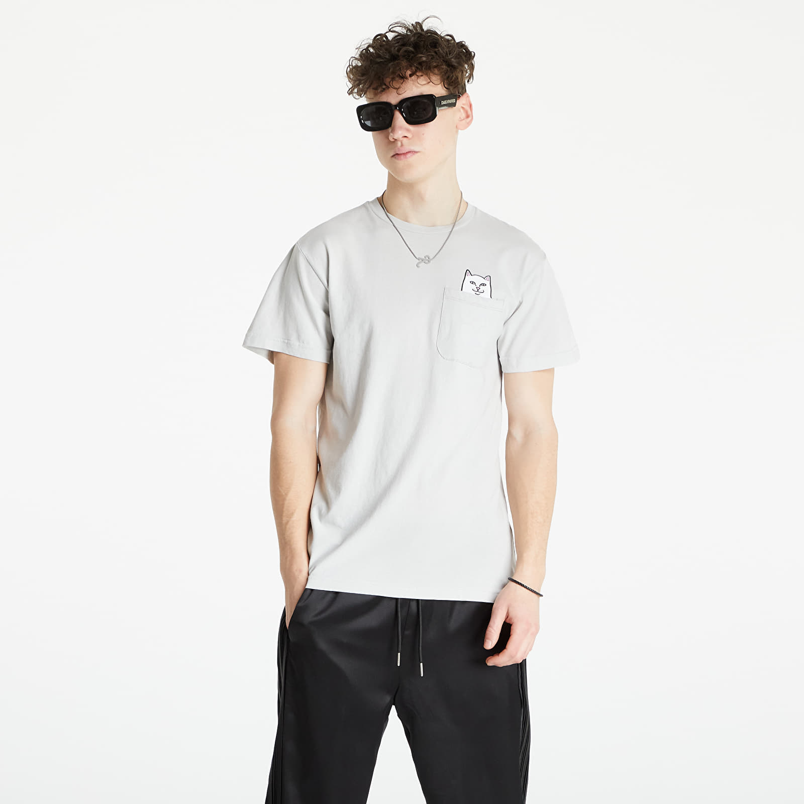 T-shirts RIPNDIP Lord Nermal Pocket Tee Heather Grey