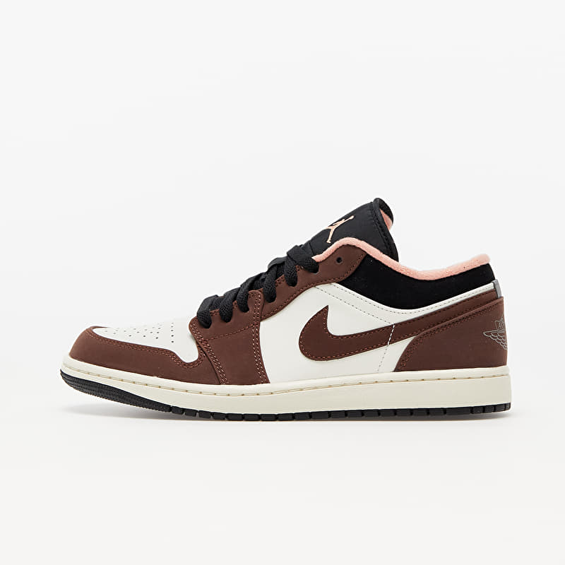 Air Jordan 1 Low SE Lt Chocolate/ Crimson Bliss-Black-Sail