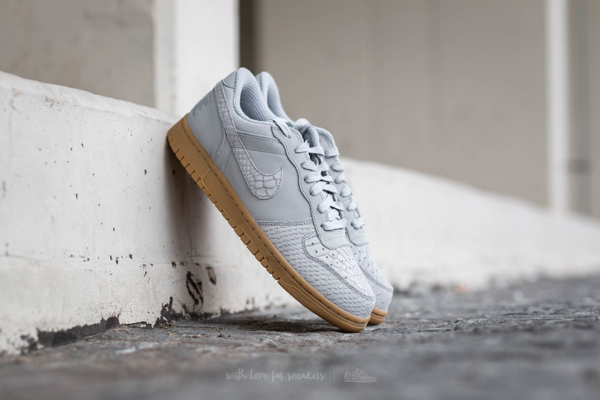 Herren Sneaker und Schuhe Nike Big Nike Low Lux Wolf Grey/ Wolf Grey-Gum Light