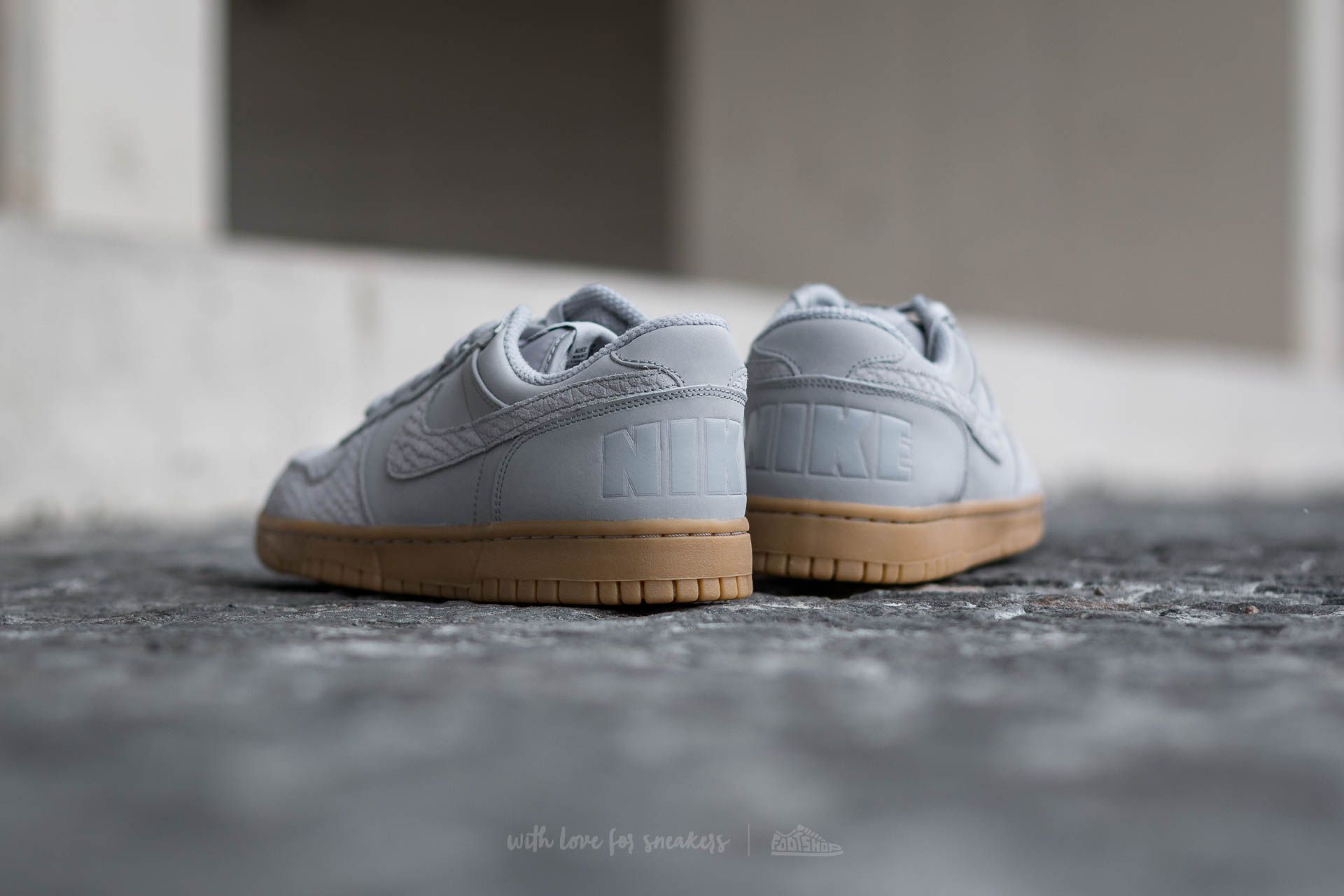 Herren Sneaker und Schuhe Nike Big Nike Low Lux Wolf Grey/ Wolf Grey-Gum Light