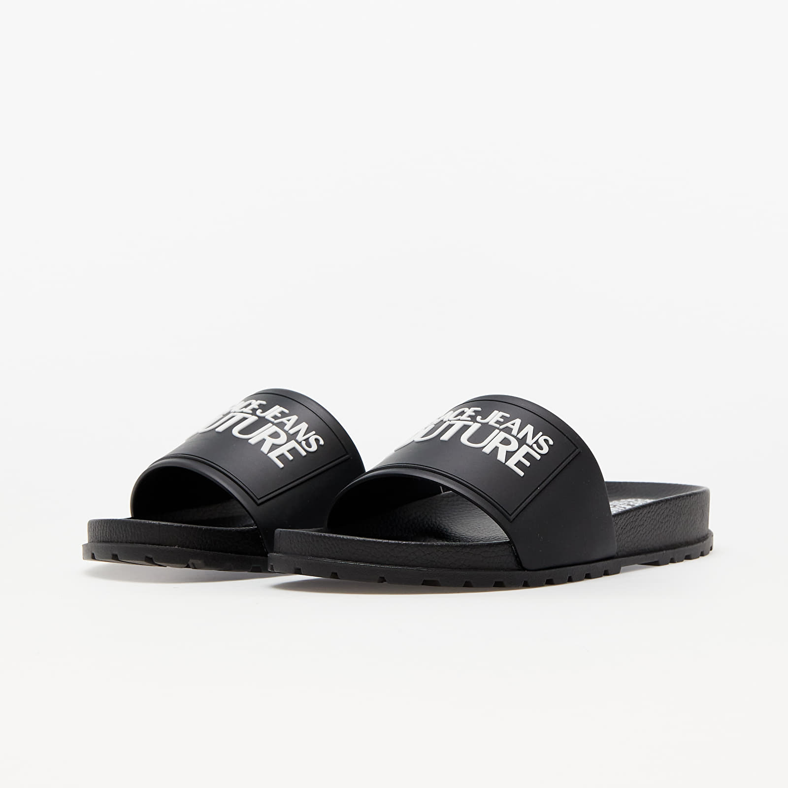 Férfi cipők Versace Jeans Couture Fondo Slide Black/ White