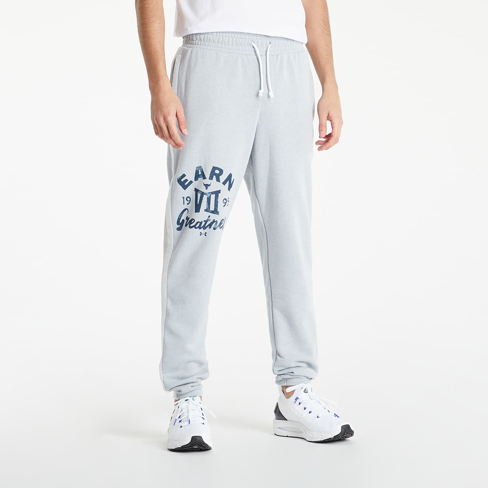 Pants and jeans Under Armour Project Rock Heavyweight Terry Pant Mod Gray Medium Heather/ Academy