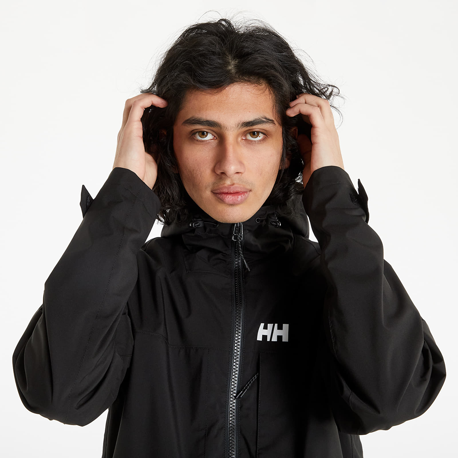 Bundy Helly Hansen Move Hooded Rain Jacket Black