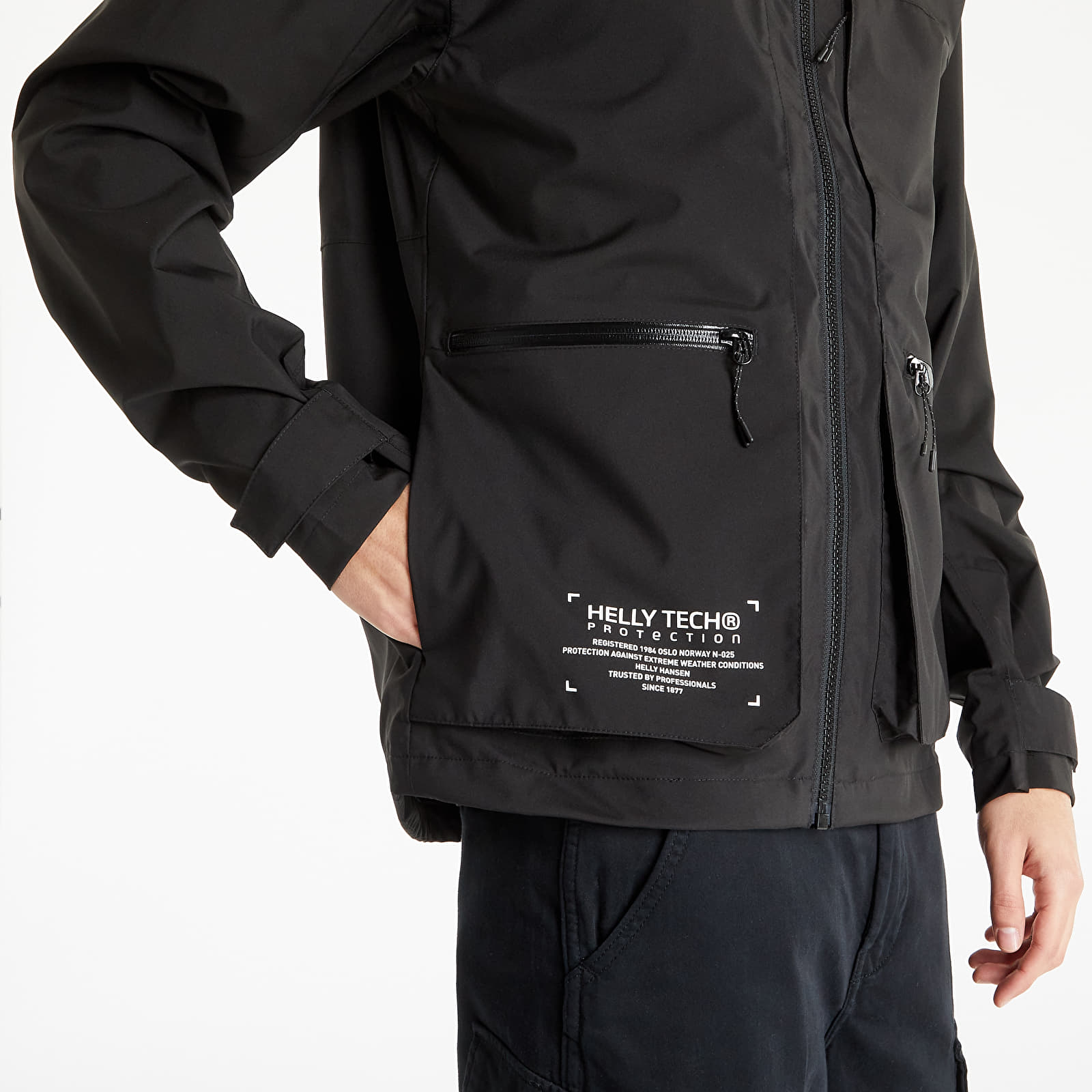 Bundy Helly Hansen Move Hooded Rain Jacket Black